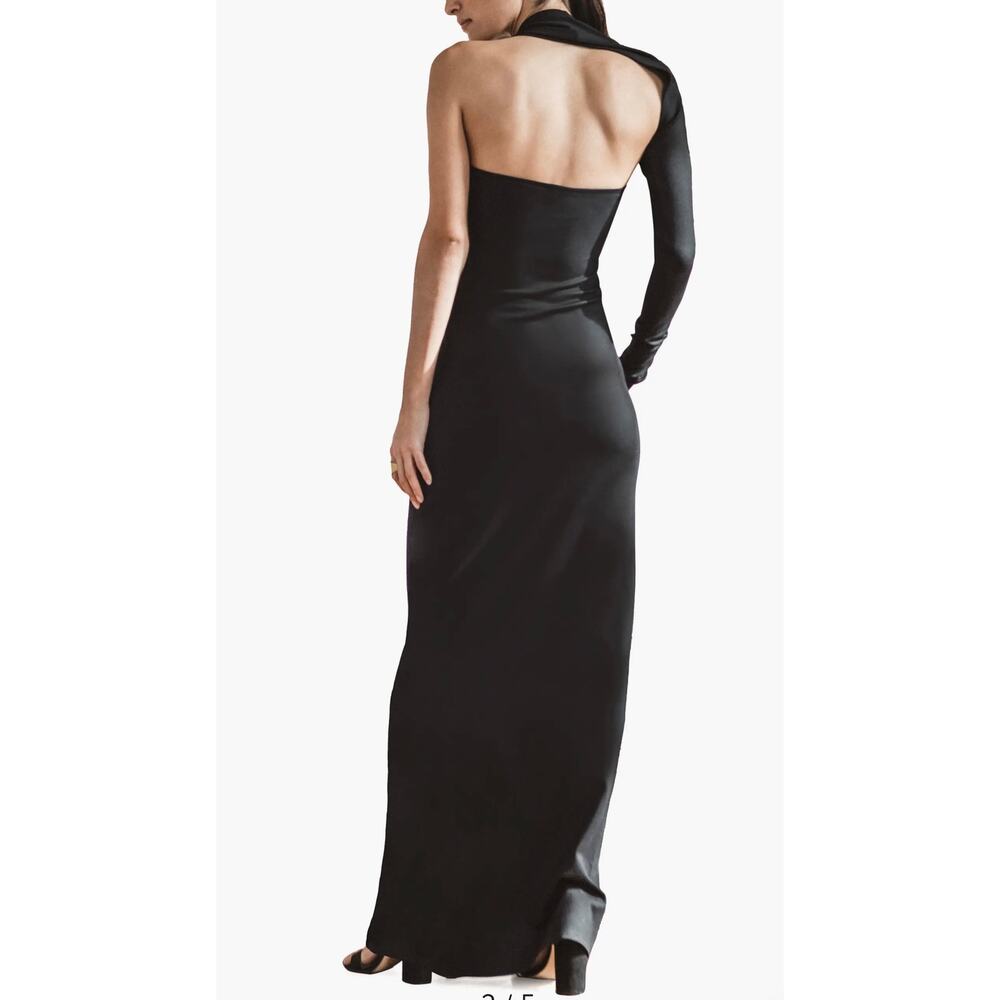 Marcella Manhattan One-Shoulder Ponte Knit Gown (new) - Picture 3 of 8